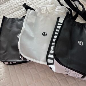 lululemon athletica Black and White Tote Set